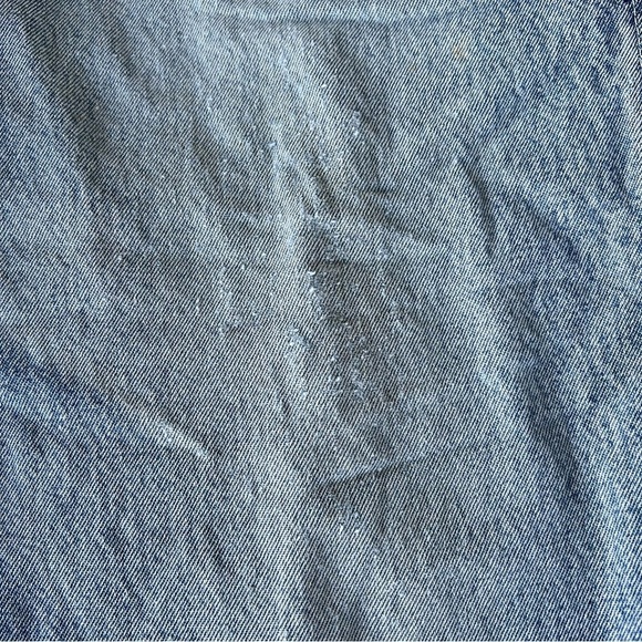 Vintage Carhartt Denim Bib Overalls Thrashed Destroyed Work Grunge 38x27 READ - Picture 11 of 16